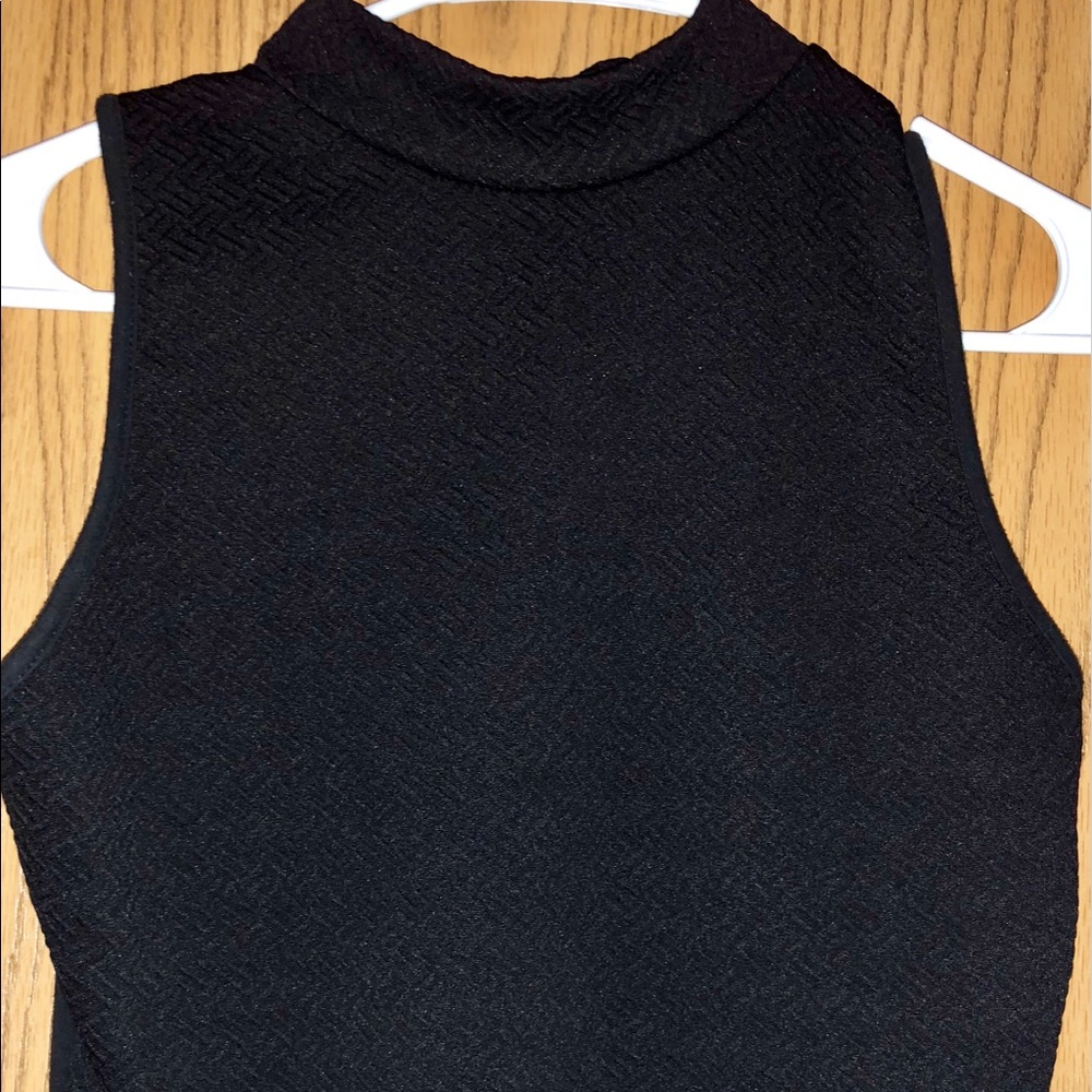 H&M Black high neck crop top